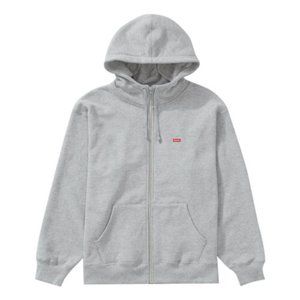Supreme Small Box Facemask Zip Up Hooded Sweatshirt (FW21) Heather Grey